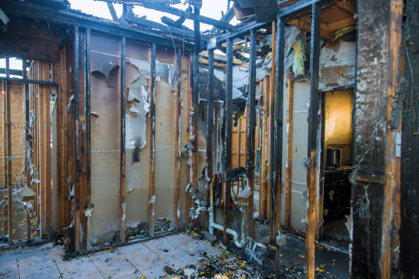 Professional Emergency Fire Damage Restoration technician working in Haverford, PA